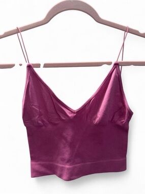 Free People intimately Pink Spaghetti Strap Cropped Cami
